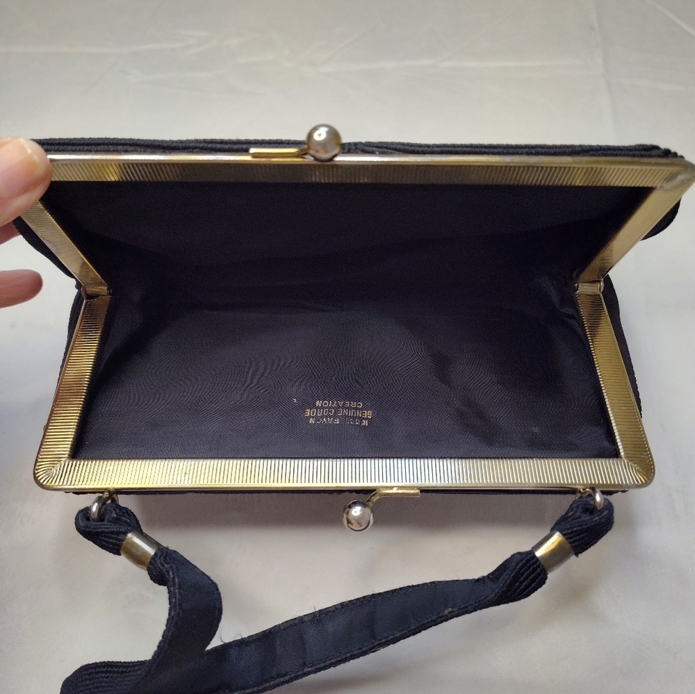 Genuine 1940's Corde' Art Deco Era Evening Purse. - Picture 7 of 13